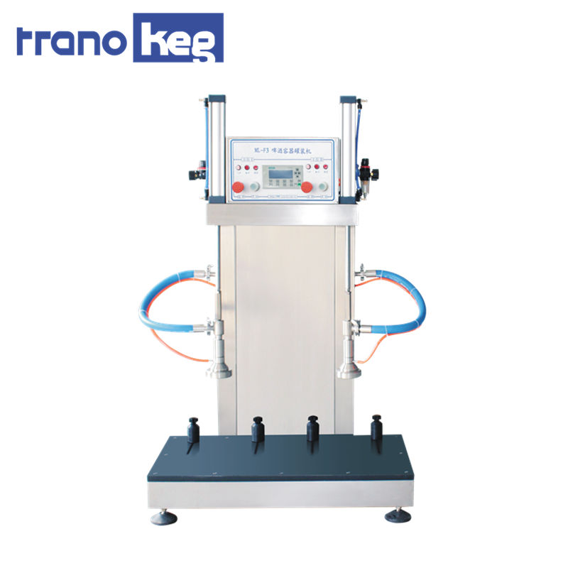 product-Trano-one station Semi Beer Keg Filling Machine Automatic Equipment beer keg Filling machine-1