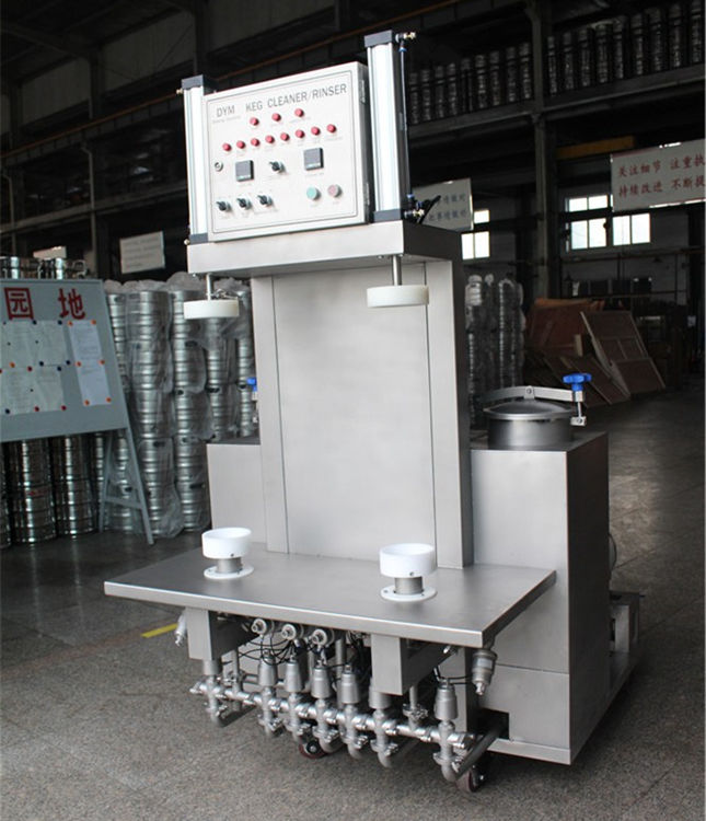 product-Customized Automatic Double heads Electric heating or Steam heating Beer keg Washer machine -1