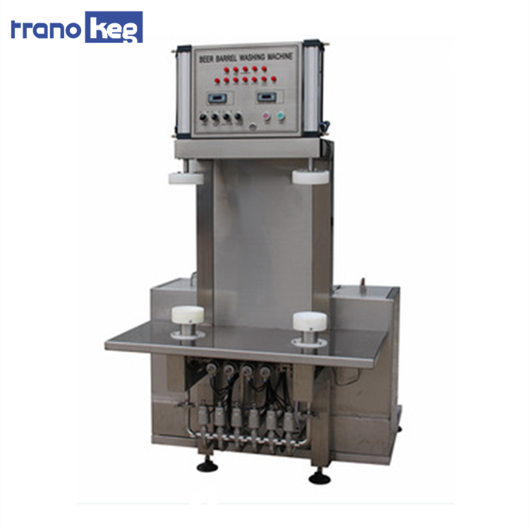 Customized Automatic Double heads Electric heating or Steam heating Beer keg Washer machine for sale