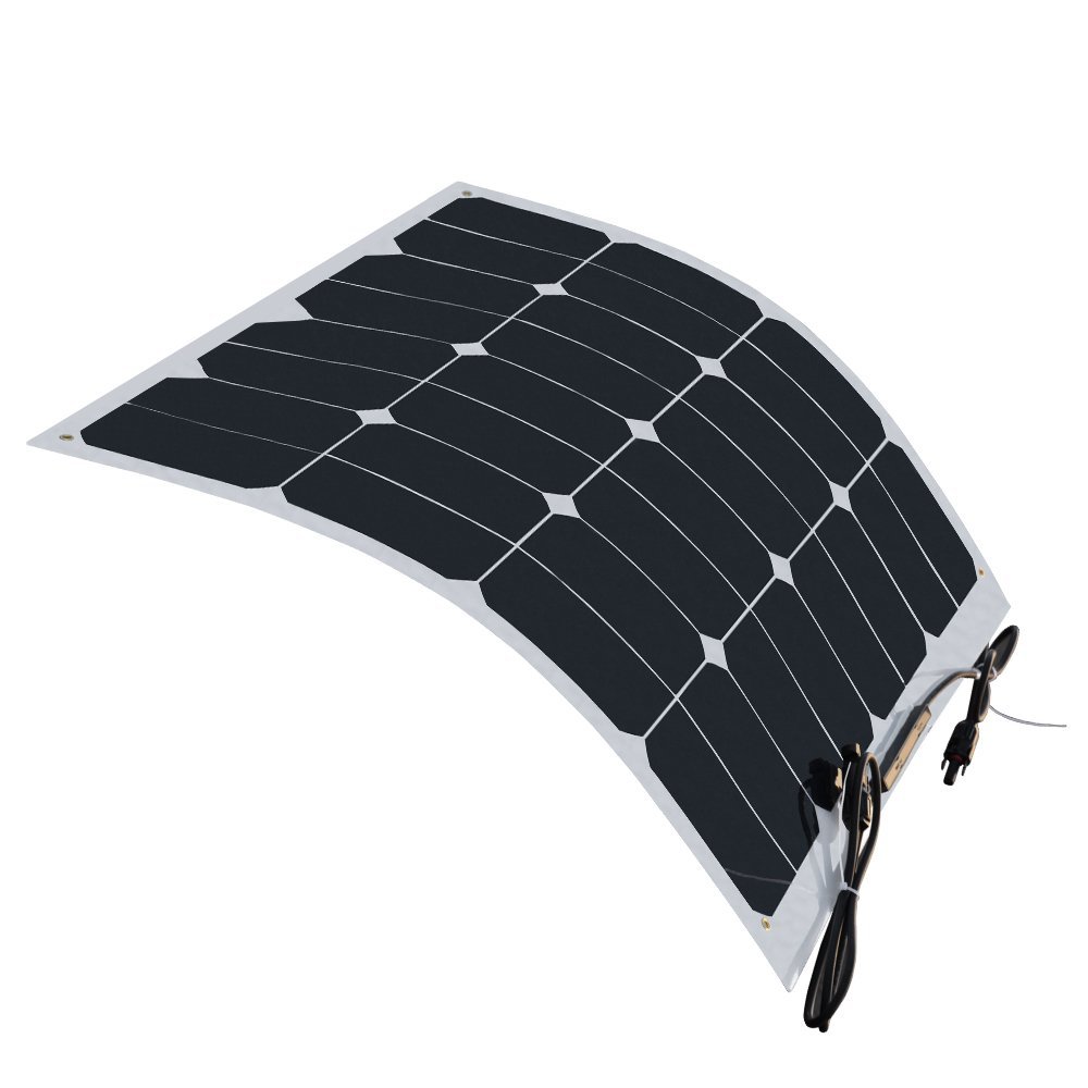 Walkable 50 watt semi flexible solar panel 50w flexi solar panels