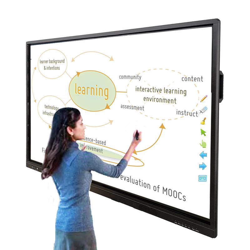 Factory OEM prices 65 75 86 inches 4k smart Whiteboard Interactive digital board for classroom LCD DISPLAY