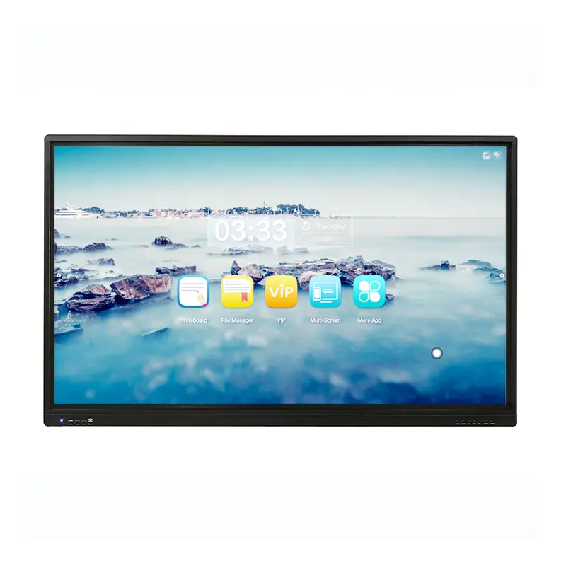 HD LCD Multi Touch Screen 4K Interactive Flat Panel Electronic Digital Smart Board Display