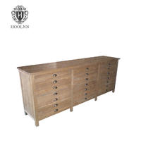 W1551 buffet and hutch hand painted recycled oak sideboard with drawers