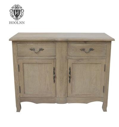 HL320 French Country Hand Carved Wood Sideboard Antique
