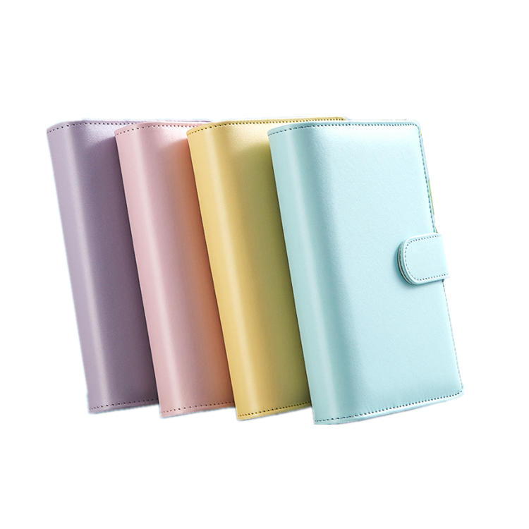 Colorful A5 A6 PU Leather Traveler's Notebook Planner With Ring Binder