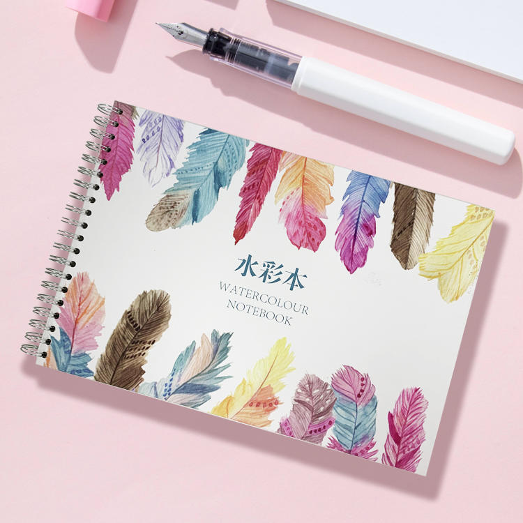 product-Dezheng-Custom Design Uncoated Recycled Paper Sketchbook Art Square Small Cheap Cute Designe-1