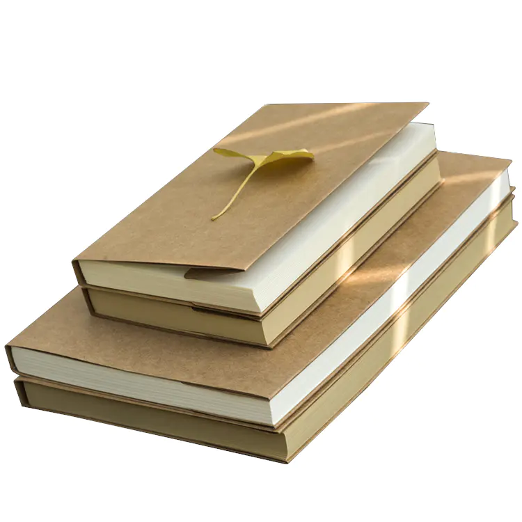 Customised Sketchbooks Eco Friendly Recycled Kraft Journal Blank Notebook Custom Sketchbook With Nude Spine Exposed Binding