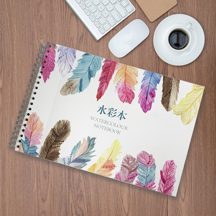 product-Dezheng-Customised Marble Effect Sketchbook Hot Cold Press Personalized Artist Hardcover Not-1