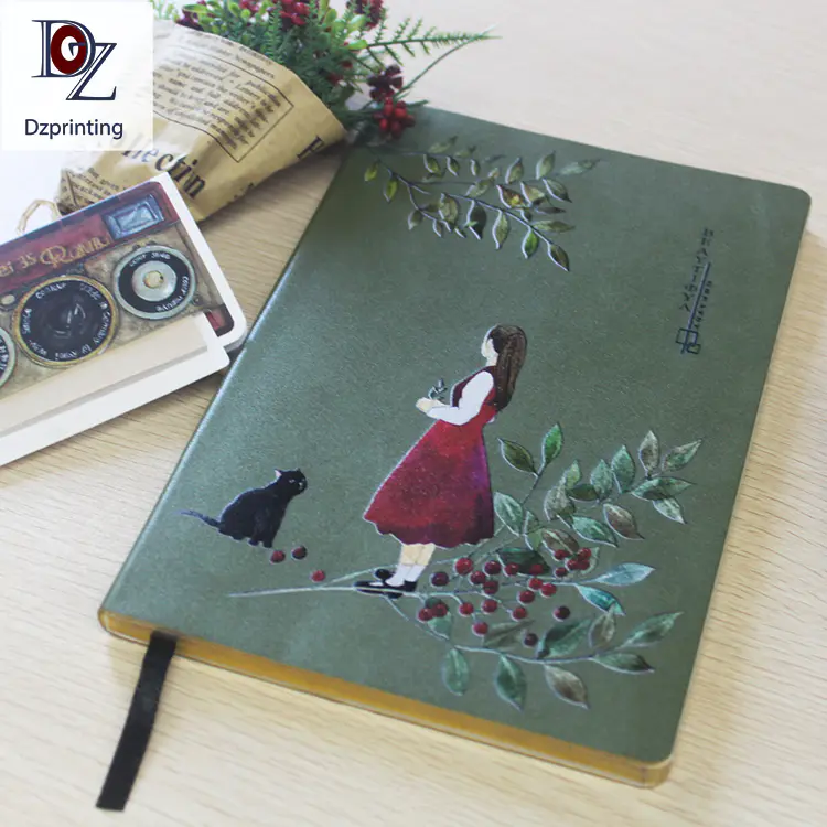 Wholesale Pu Leather Soft Cover Recycled Paper Notebook Manufacturer Notebook with Beige Color Paper Eco Friendly Notebook