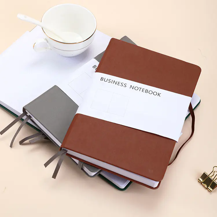 2021 Wholesale Custom Printed Leather Journals 2022 Pu Hardcover Private Label Journal Printing Notebook Planner