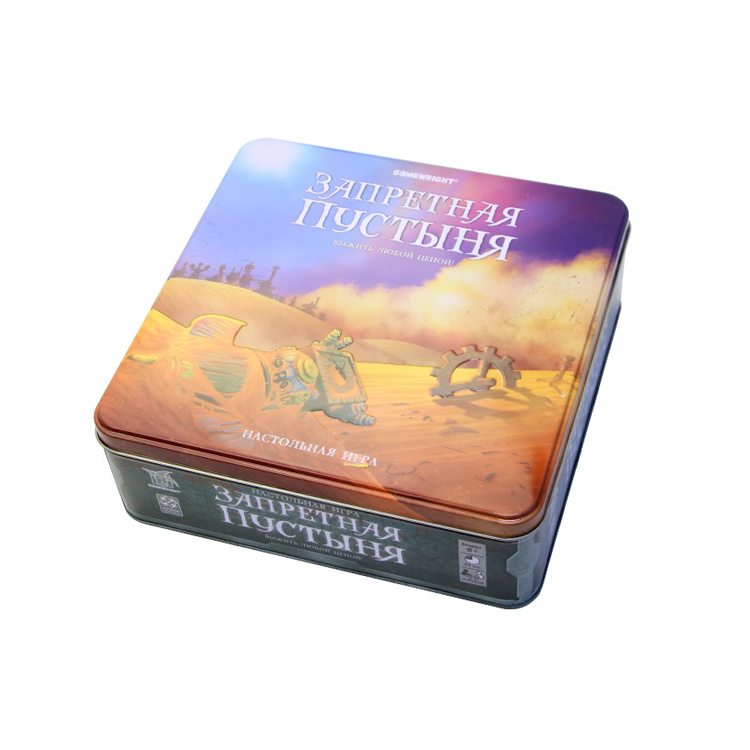 Bodenda top quality tin box Christmas custom printed game card box packaging