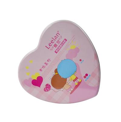 Lovely heart shape jars cosmetic tin box lip gloss boxes packaging