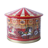Round music box for Christmas or gift packing