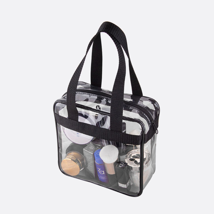 High Quality Customized Printed Soft Handbags Clear PVC Beach Shopping Tote Bag
