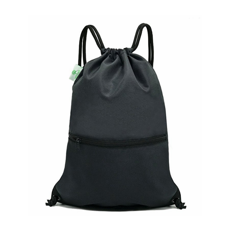 Plain Unisex Sport Gym Sack Drawstring Backpack Bag