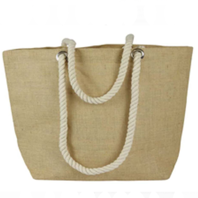 Customization Eco-friendly Burlap Jute Tote Beach Shopping Bag