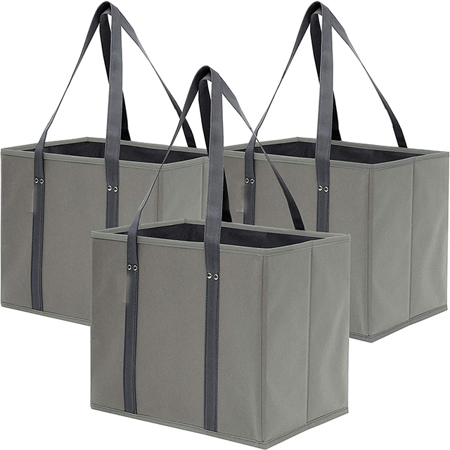 CustomizedReusable Grocery Shopping Bag Large Sturdy Durable Tote Bag Trunk Organizer and Home Storage