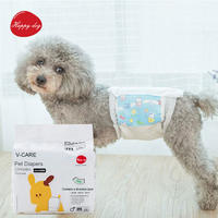 Dog male biodegradable diapers in bulk, disposable pet nappies with oem