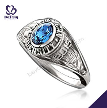 Customized university graduation ring for men