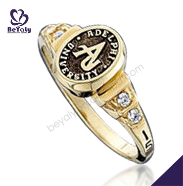 A grade design for students brass jewelry wide silver rings