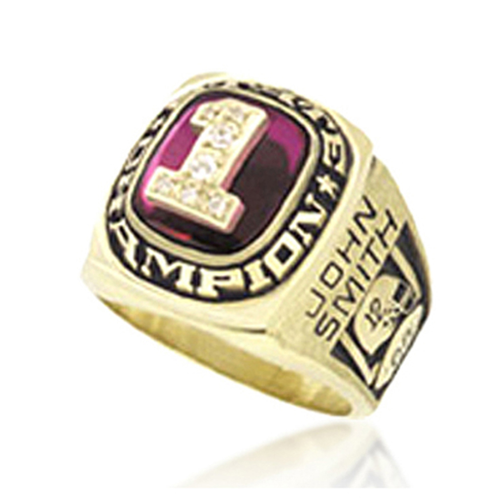 Customized design gold plated national champions rings