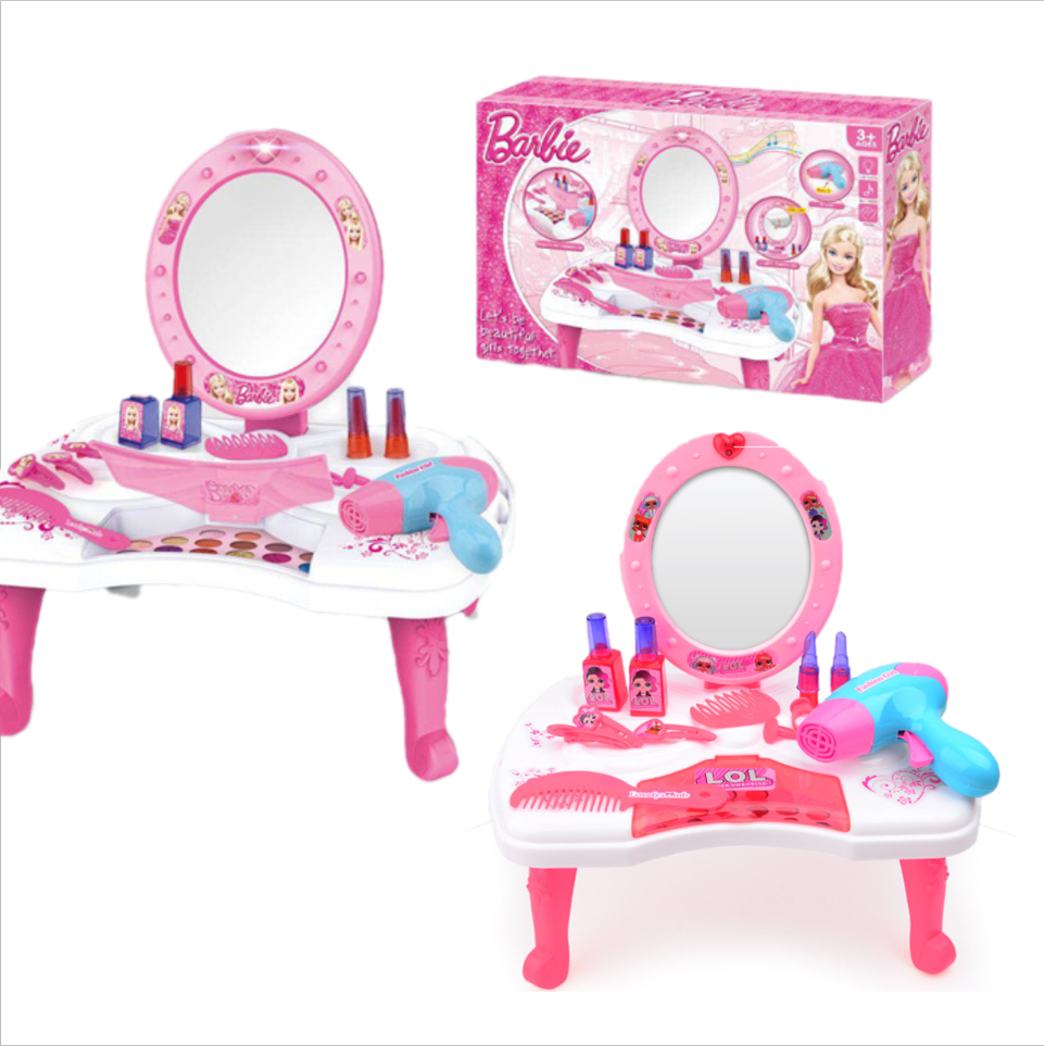 Dressing Up Suitcase Set Table Pretend Play Makeup Sets Toy For Girls Boys