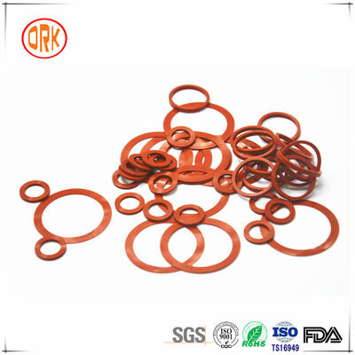 Red Gaskets and Seals Silicone 70A O-Rings for Electronics Product