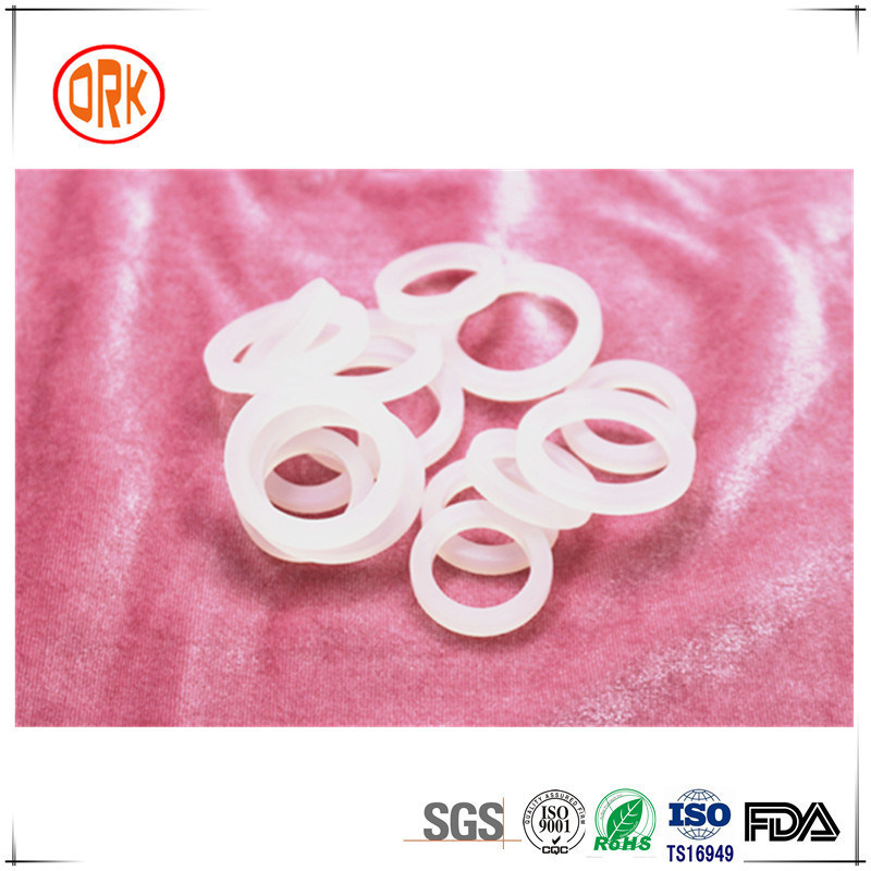 Soft White Semitransparent Silicone Flat Ring Gasket