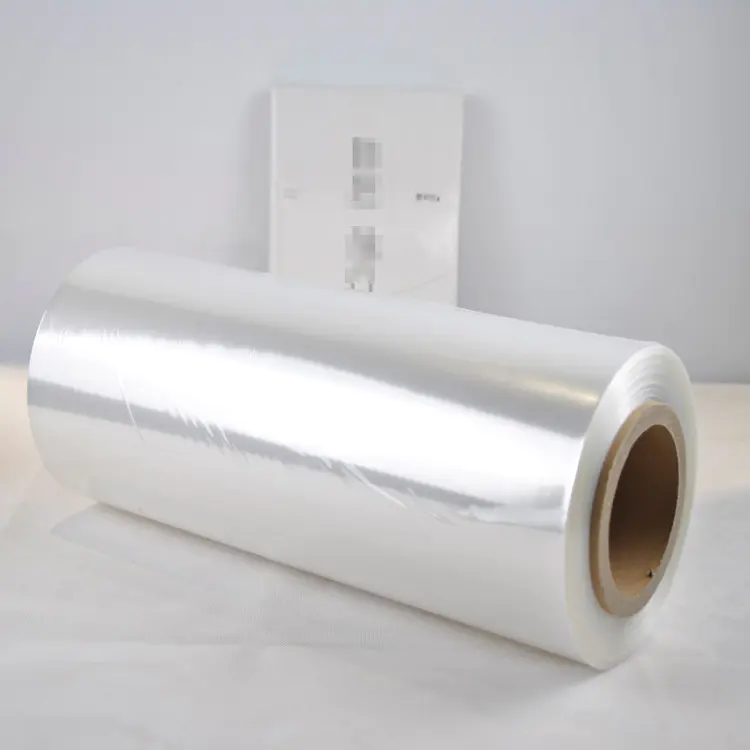 Custom Printed High Quality Film Rolls Form PVC Heat Shrink Wrap Transparent Packaging Film Soft Blow Molding Moisture Proof