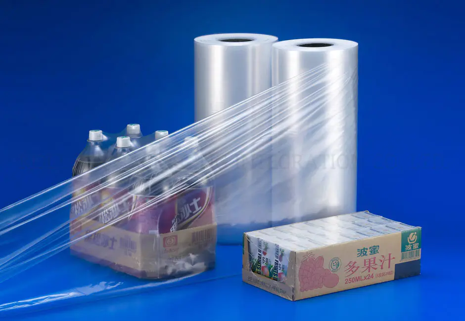 Transparent semi tube film pvc shrink film