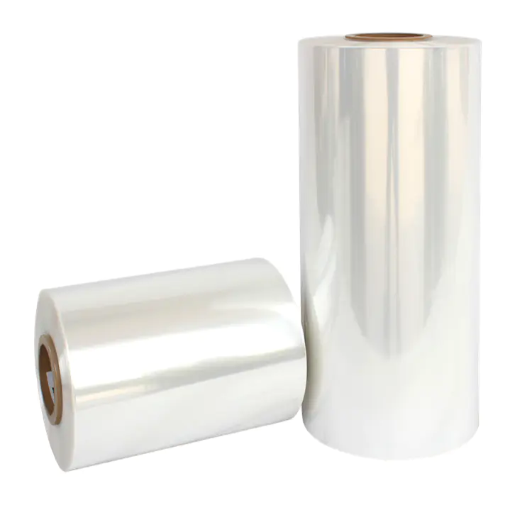 manufacturers heat sensitive clear blue PVC shrink sleeve film for semi-tube,bottle neck,rahmen packaging