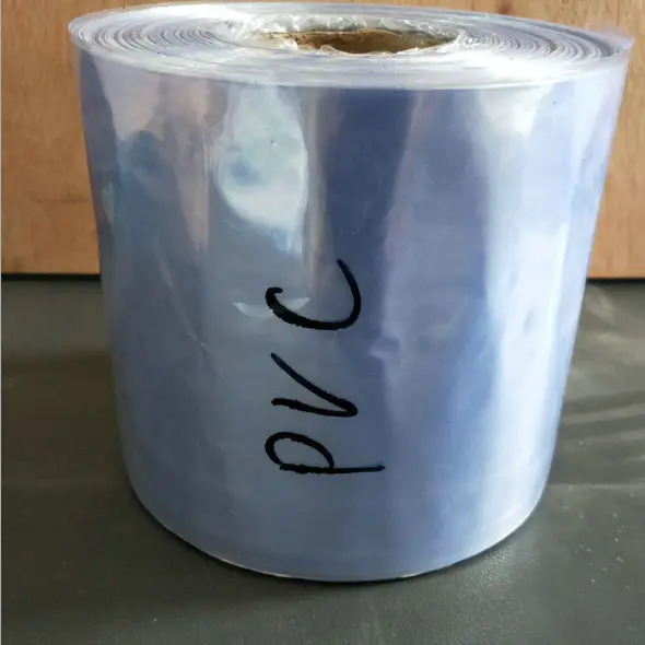 Factory custom clear film wholesale blue PVC shrink film