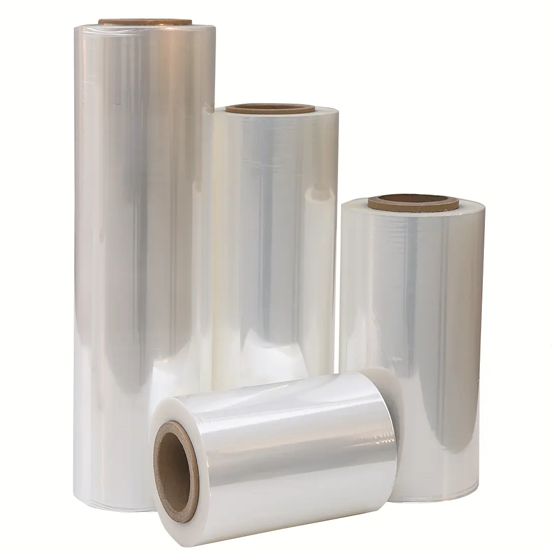 China Transparent PVC PE Shrink Film Customized Pallet Stretch Film Plastic Wrapping Film