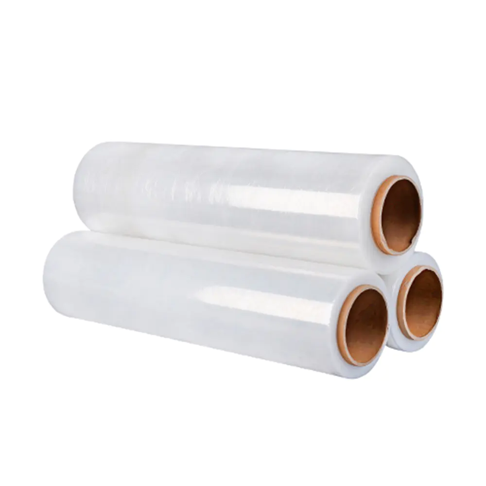 factory price moisture proof and high tension force hand stretch transparent film
