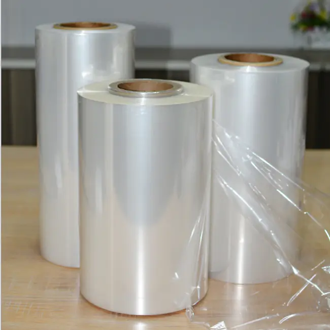 Packaging use and clear polyolefin shrink tube film