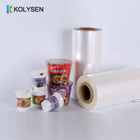 Manufacturer Packaging Material Transparent Plastic Rolls Wrap PE PVC PET POF Shrink Film