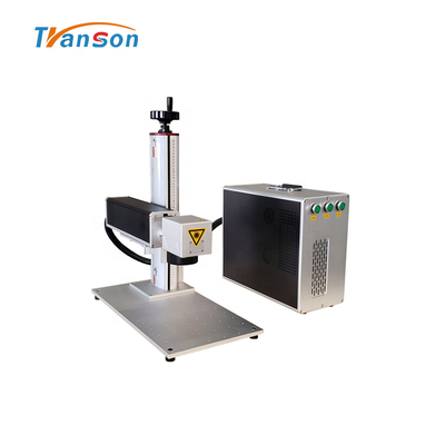 Transon 30WFiber laser Marking Machine Mini Type for Metal Plastic Diy Art and Craft Silver Gold Steel Aluminum Acrylic