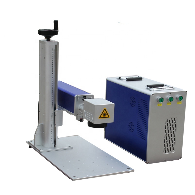 Raycus Metal Fiber Laser Marking100W Laser Engraving Machine On Curve Surface Aluminum Alloy