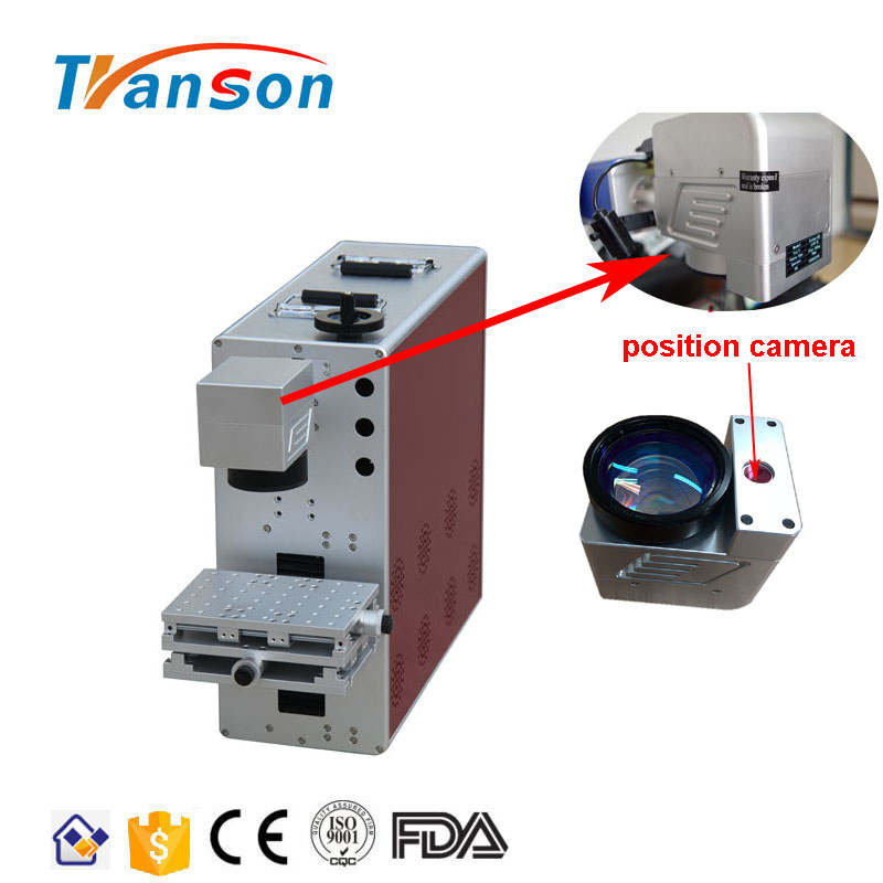 Cyclops Camera Position System 20W Fiber Laser Marking Machine For Metal and Plastic