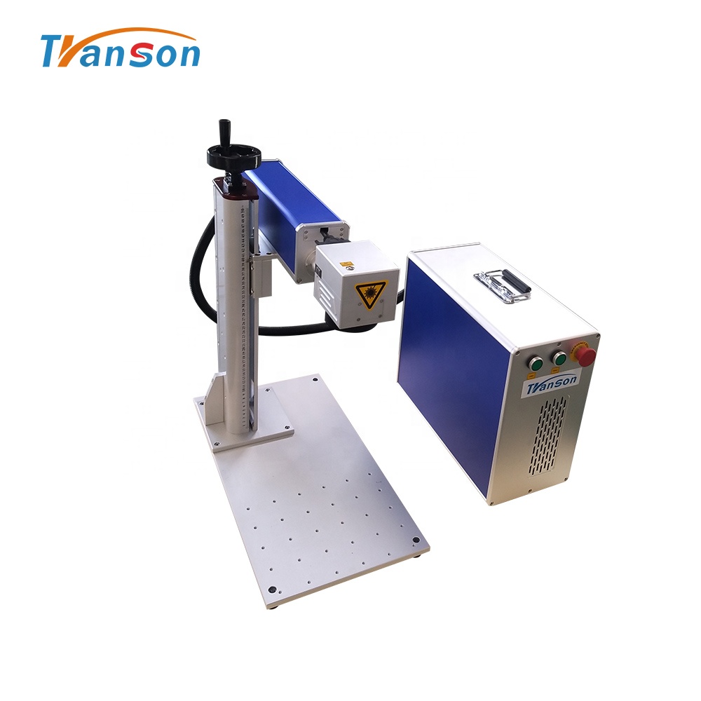 High Speed 20w Mini Fiber Laser Marking Machine For Marking On Stainless Jewelry Steel With CE FDA