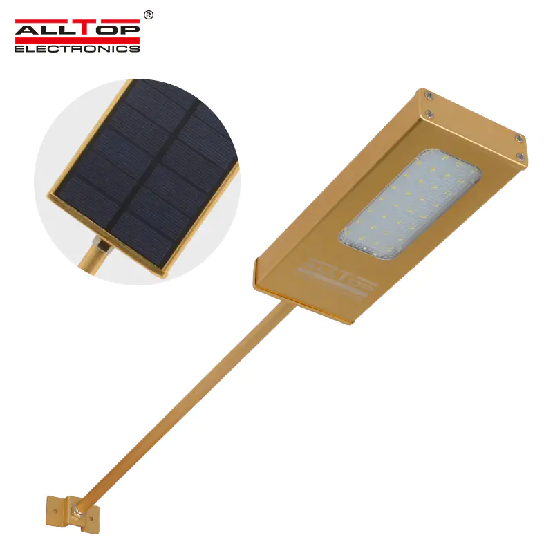 waterproof modern outdoor solar powered led wall light