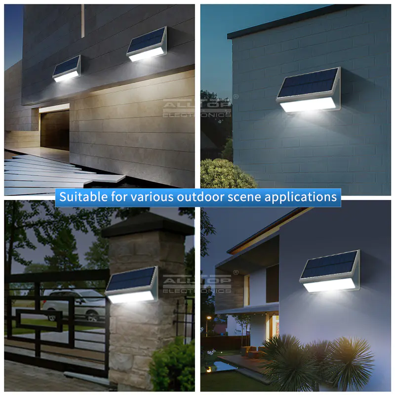 ALLTOP Contemporary garden ip65 Waterproof 3w 5w outdoor led solar wall lights