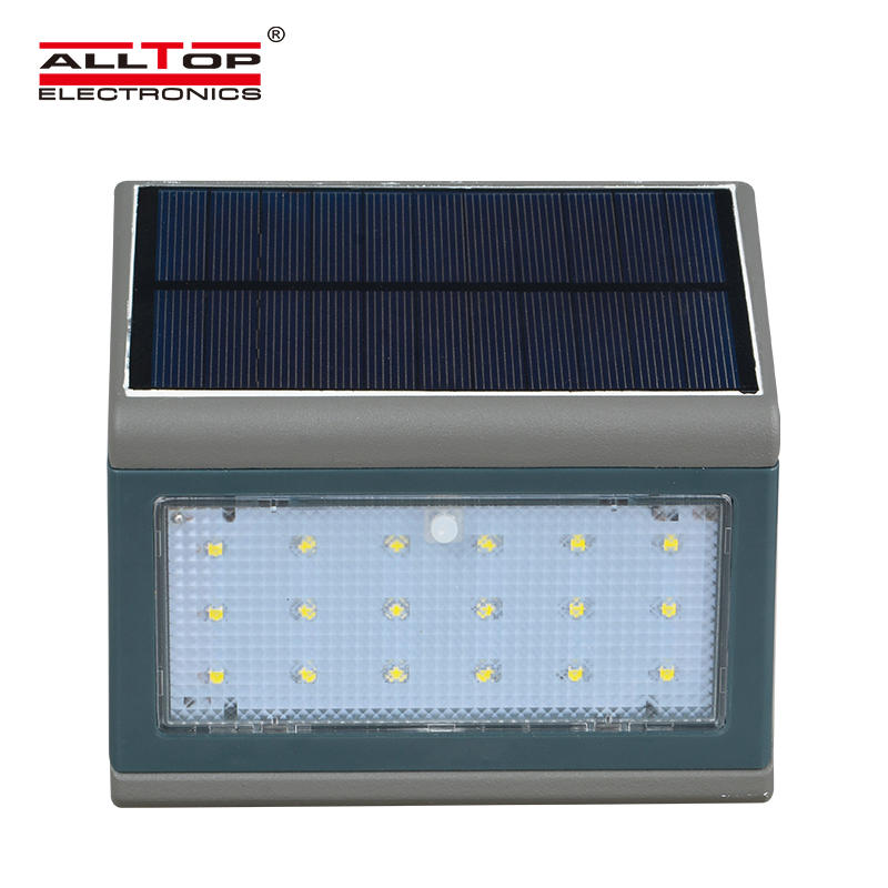 ALLTOP High quality Up down cool white waterproof 3w 5w outdoor solar led wall light