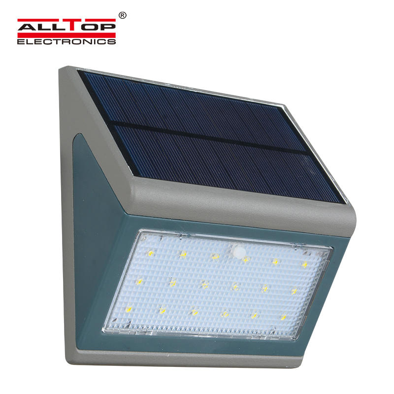 ALLTOP Wholesale price IP65 outdoor waterproof 3w 5w decorative Solar led wall lamp
