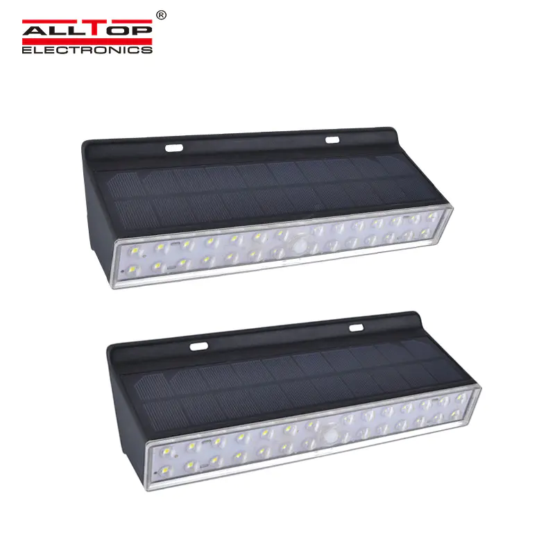 ALLTOP 2020 New design sensor motion waterproof decorative garden outdoor led solar wall light