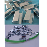 SERRATED PET/PLASTIC STRAP BAND CLIPS FORPP PET STRAPS