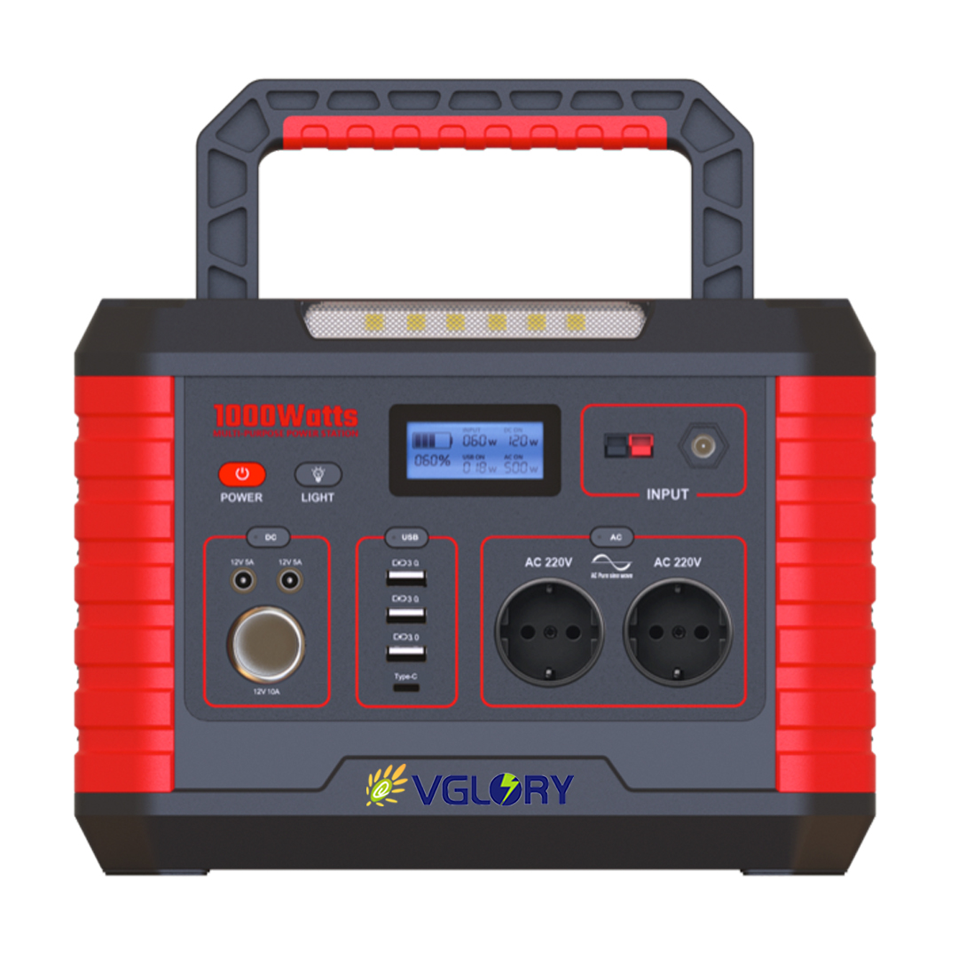 very competitive home camping etc 1000w portable laptop solar power bank generator station