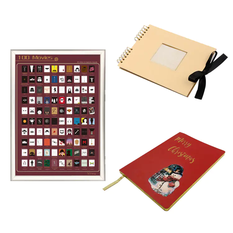 15% OFF Scratch off poster & Kraft photo album & PU Notebook Free combination 3 Products