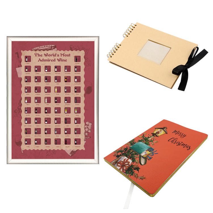 product-Dezheng-15 OFF Scratch off poster Kraft photo album PU Notebook Free combination 3 Product-2