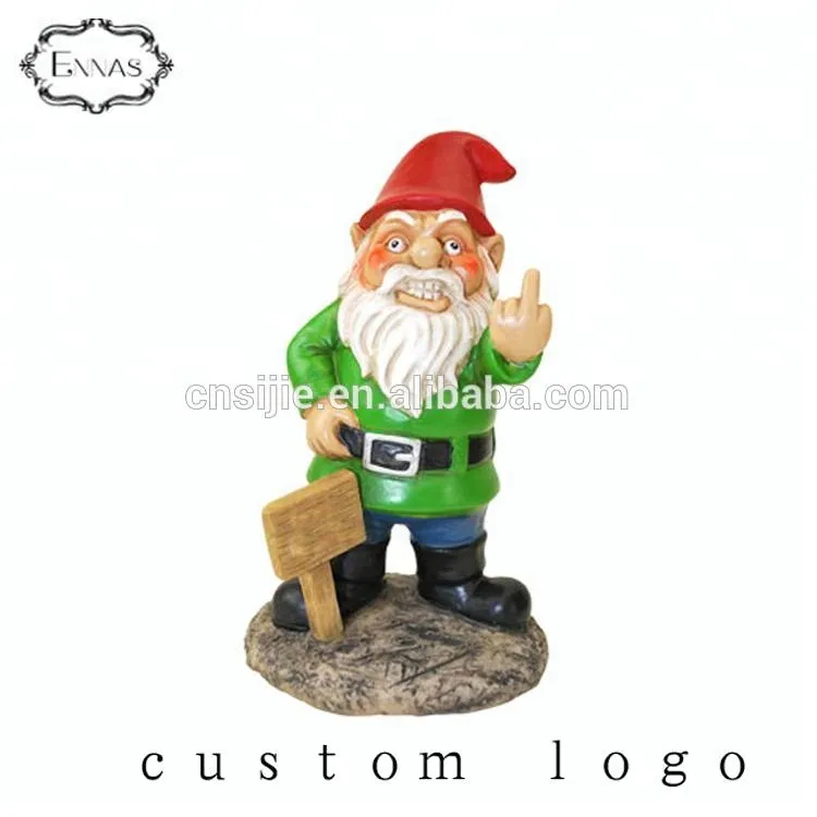 Factory custom polyresin decoration gnome life size funny garden statues